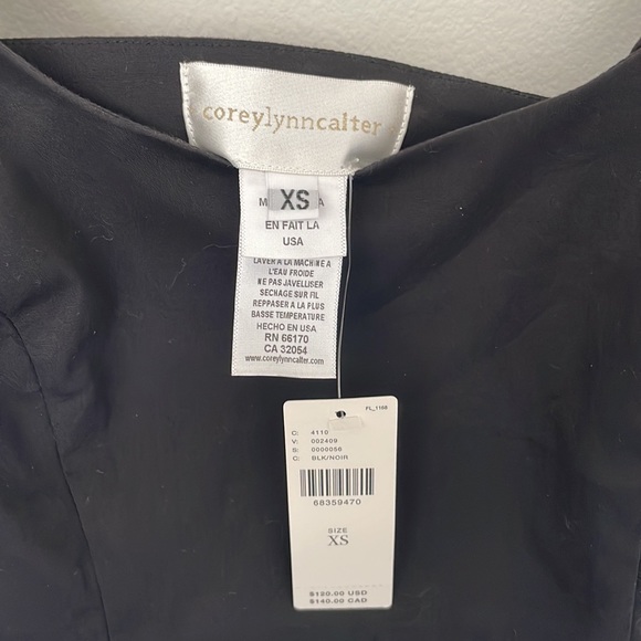 Anthropologie peplum tank, black, XS, NWT - Picture 3 of 3